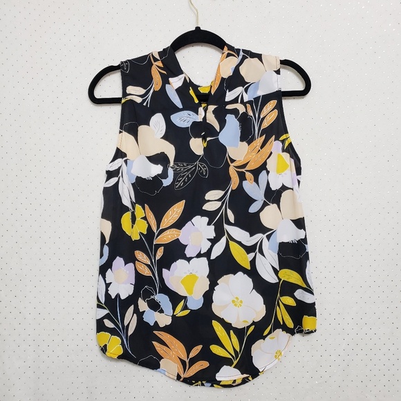 Floral Sleeveless Mock Neck Blouse *NWT* - Picture 3 of 7